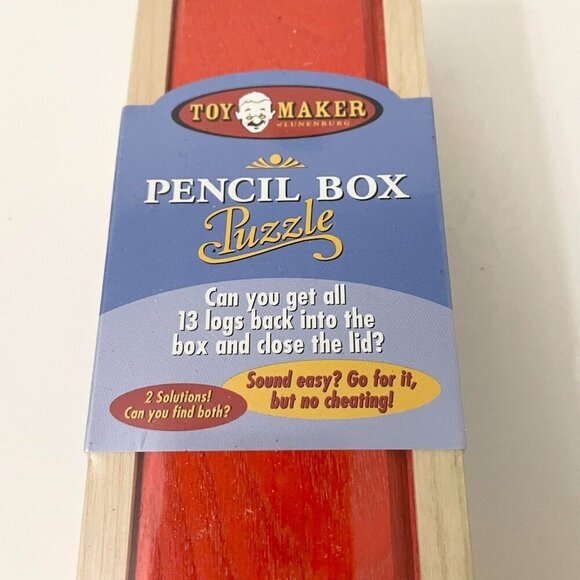 2005 Toy Maker Pencil Box Puzzle Log Game - Picture 2 of 12